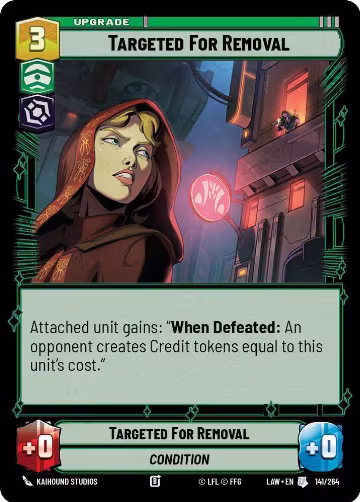 Targeted for Removal (141/264), A Lawless Time — Star Wars card price