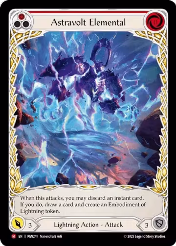 Astravolt Elemental (Red) (Extended Art) (PEN241), Compendium of Rathe — Flesh & Blood card price