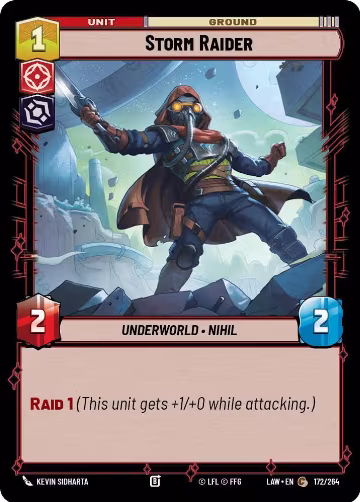 Storm Raider (172/264), A Lawless Time — Star Wars card price