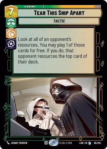 Tear This Ship Apart (66/264), A Lawless Time — Star Wars card price
