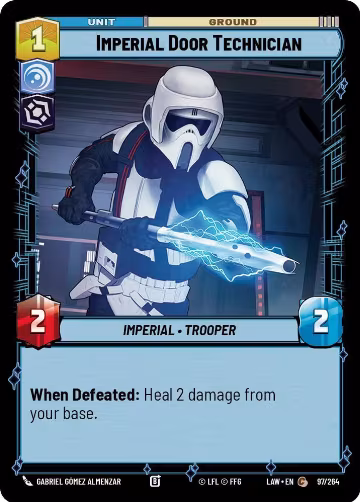 Imperial Door Technician (97/264), A Lawless Time — Star Wars card price