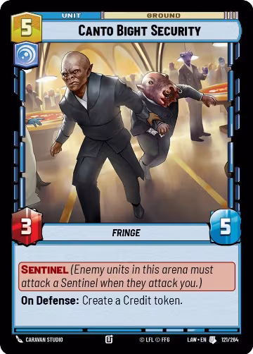 Canto Bight Security (121/264), A Lawless Time — Star Wars card price