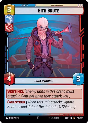 Bith Brute (49/264), A Lawless Time — Star Wars card price