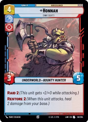 Honnah - Oink! Squee! (50/264), A Lawless Time — Star Wars card price