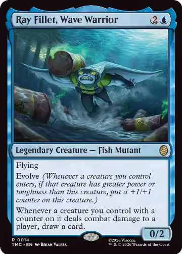 Ray Fillet, Wave Warrior (14), Commander: Teenage Mutant Ninja Turtles — Magic card price
