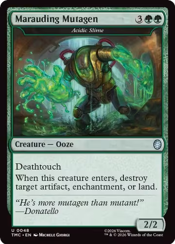 Marauding Mutagen - Acidic Slime (48), Commander: Teenage Mutant Ninja Turtles — Magic card price