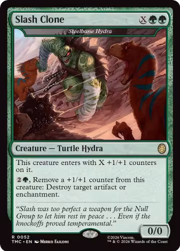 Slash Clone - Steelbane Hydra (52), Commander: Teenage Mutant Ninja Turtles — Magic card price