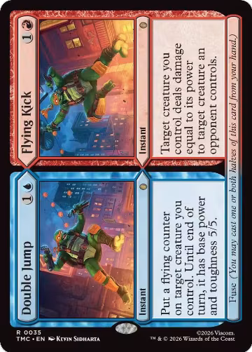 Double Jump // Flying Kick (35), Commander: Teenage Mutant Ninja Turtles — Magic card price