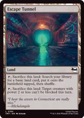 Escape Tunnel (184), Teenage Mutant Ninja Turtles — Magic card price