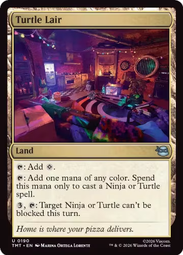 Turtle Lair (190), Teenage Mutant Ninja Turtles — Magic card price