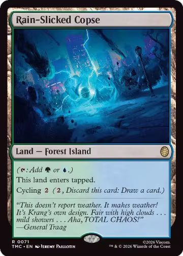 Rain-Slicked Copse (71), Commander: Teenage Mutant Ninja Turtles — Magic card price