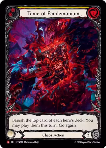 Tome Of Pandemonium (Yellow) (Extended Art) (PEN277), Compendium of Rathe — Flesh & Blood card price