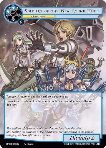 Soldiers of the New Round Table (MP03-035 N), Masterpiece Collection 03 "Dimensional Hope" — Force of Will card price
