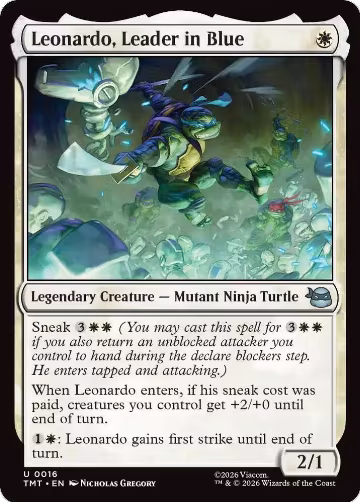 Leonardo, Leader in Blue (16), Teenage Mutant Ninja Turtles — Magic card price