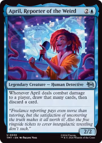 April, Reporter of the Weird (30), Teenage Mutant Ninja Turtles — Magic card price