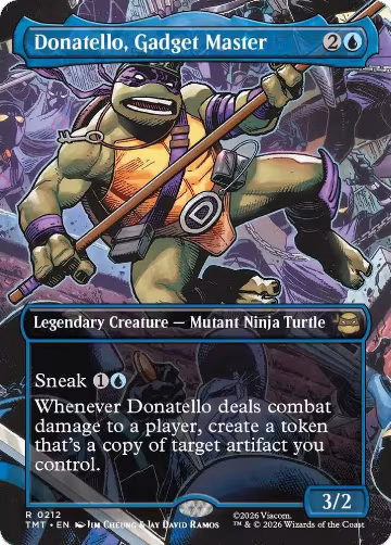 Donatello, Gadget Master (Borderless) (212), Teenage Mutant Ninja Turtles — Magic card price