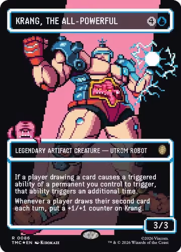 Krang, the All-Powerful (Borderless) (Surge Foil) (86), Commander: Teenage Mutant Ninja Turtles — Magic card price