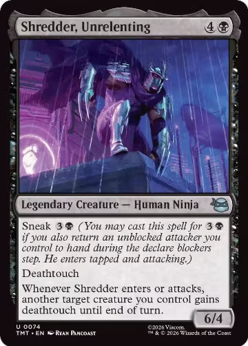Shredder, Unrelenting (74), Teenage Mutant Ninja Turtles — Magic card price
