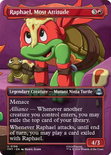 Raphael, Most Attitude (Borderless) (199), Teenage Mutant Ninja Turtles — Magic card price