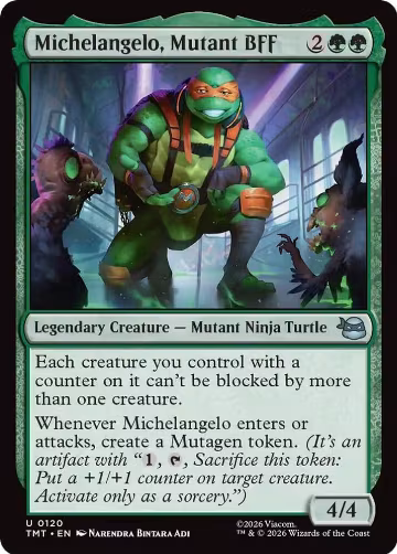 Michelangelo, Mutant BFF (120), Teenage Mutant Ninja Turtles — Magic card price