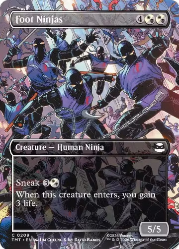 Foot Ninjas (Borderless) (209), Teenage Mutant Ninja Turtles — Magic card price