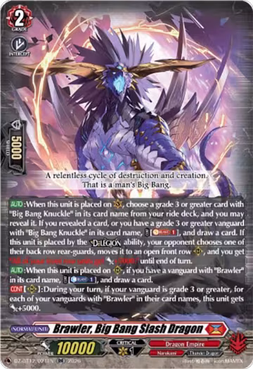 Brawler, Big Bang Slash Dragon (DZ-BT12/021EN), DZ-BT12: Chasm of Lost Souls — Vanguard card price
