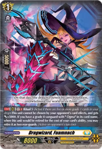 Dragwizard, Fuamnach (DZ-BT12/037EN), DZ-BT12: Chasm of Lost Souls — Vanguard card price