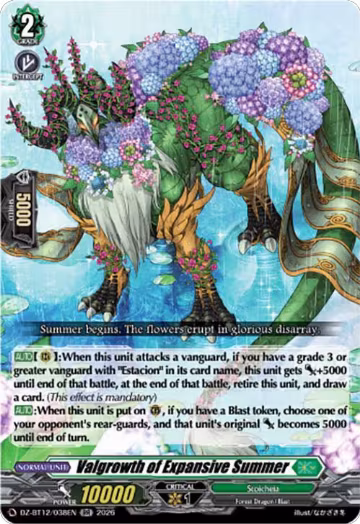 Valgrowth of Expansive Summer (DZ-BT12/038EN), DZ-BT12: Chasm of Lost Souls — Vanguard card price