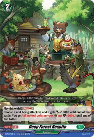 Deep Forest Respite (DZ-BT12/041EN), DZ-BT12: Chasm of Lost Souls — Vanguard card price