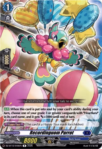 Recordinguom Parrot (DZ-BT12/048EN), DZ-BT12: Chasm of Lost Souls — Vanguard card price