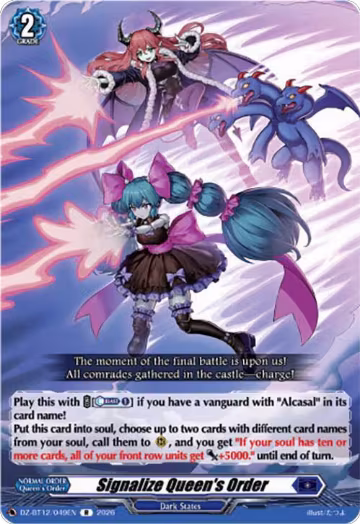 Signalize Queen's Order (DZ-BT12/049EN), DZ-BT12: Chasm of Lost Souls — Vanguard card price