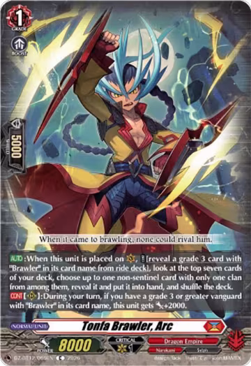 Tonfa Brawler, Arc (DZ-BT12/069EN), DZ-BT12: Chasm of Lost Souls — Vanguard card price