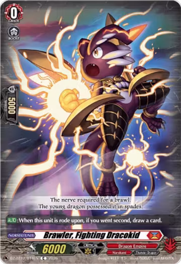 Brawler, Fighting Dracokid (DZ-BT12/074EN), DZ-BT12: Chasm of Lost Souls — Vanguard card price