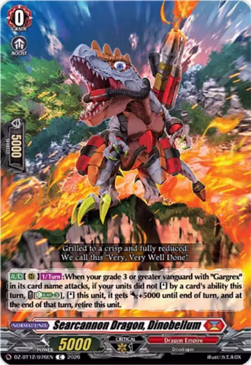 Searcannon Dragon, Dinobellum (DZ-BT12/076EN), DZ-BT12: Chasm of Lost Souls — Vanguard card price