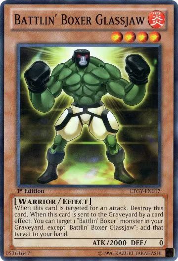 Battlin' Boxer Glassjaw (LTGY-EN017), Lord of the Tachyon Galaxy — Yu-Gi-Oh! card price