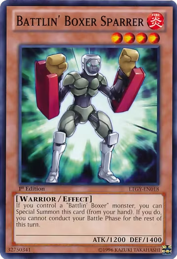 Battlin' Boxer Sparrer (LTGY-EN018), Lord of the Tachyon Galaxy — Yu-Gi-Oh! card price