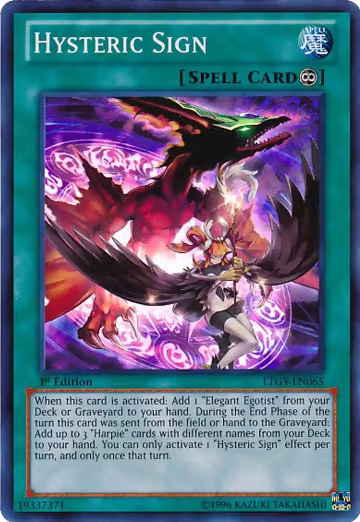 Hysteric Sign (LTGY-EN065), Lord of the Tachyon Galaxy — Yu-Gi-Oh! card price