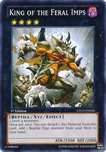 King of the Feral Imps (LTGY-EN056), Lord of the Tachyon Galaxy — Yu-Gi-Oh! card price