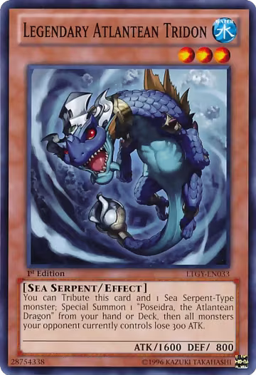 Legendary Atlantean Tridon (LTGY-EN033), Lord of the Tachyon Galaxy — Yu-Gi-Oh! card price