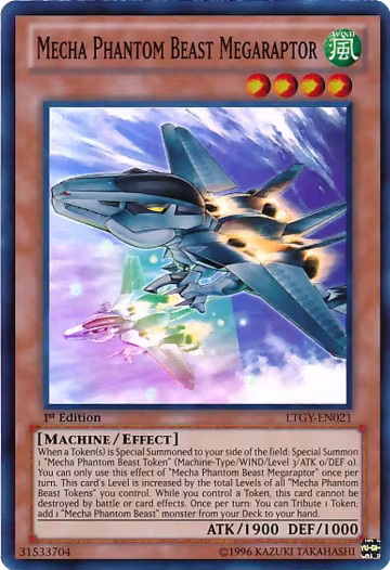 Mecha Phantom Beast Megaraptor (LTGY-EN021), Lord of the Tachyon Galaxy — Yu-Gi-Oh! card price