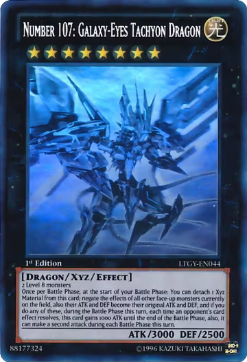 Number 107: Galaxy-Eyes Tachyon Dragon (Ghost Rare) (LTGY-EN044), Lord of the Tachyon Galaxy — Yu-Gi-Oh! card price