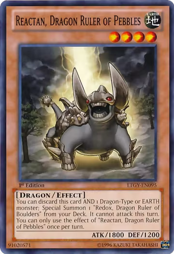 Reactan, Dragon Ruler of Pebbles (LTGY-EN095), Lord of the Tachyon Galaxy — Yu-Gi-Oh! card price