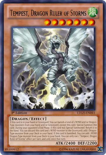 Tempest, Dragon Ruler of Storms (LTGY-EN041), Lord of the Tachyon Galaxy — Yu-Gi-Oh! card price