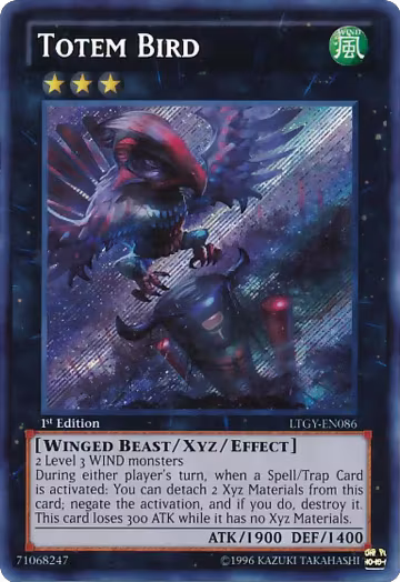 Totem Bird (LTGY-EN086), Lord of the Tachyon Galaxy — Yu-Gi-Oh! card price