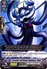 Screamin' and Dancin' Announcer, Shout (BT01/061EN), Descent of the King of Knights — Vanguard card price