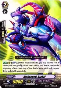 Highspeed, Brakki (BT01/074EN), Descent of the King of Knights — Vanguard card price