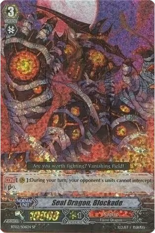 Seal Dragon, Blockade (SP) (BT02/S06EN), Onslaught of Dragon Souls — Vanguard card price