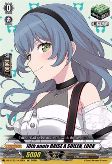 10th anniv RAISE A SUILEN, LOCK (DZ-BT12/EX32EN), DZ-BT12: Chasm of Lost Souls — Vanguard card price