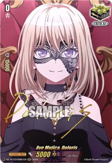 Ave Mujica, Doloris (EXS) (DZ-BT12/EXS51EN), DZ-BT12: Chasm of Lost Souls — Vanguard card price
