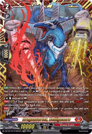Dragonvortex, Belligeacro (FFR) (DZ-BT12/FFR03EN), DZ-BT12: Chasm of Lost Souls — Vanguard card price